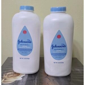 Johnson's Cornstarch Baby Powder with Aloe & Vitamin E, 22 oz ( Pack of 2 )